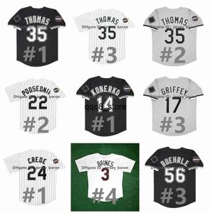 qqq8 Vintage 2005 World Series Frank Thomas Baseball Jersey Paul Konerko Ken Griffey Jr. Juan Uribe Bo Jackson Juan Uribe Jermaine Dye Mark Buehrle Ozzie Guillen Fisk