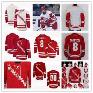 C2604 YOUTH Wisconsin Badgers Jersey Brock Caufield Owen Lindmark Jack Gorniak Tyler Inamoto Sam Stange Dominick Mersch Josh Ess Jesper Peltonen