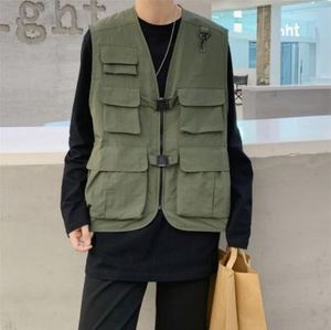 Gilet da uomo in stile retrò primavera e autunno, gilet da uomo, marchio di moda, canotta hip-hop