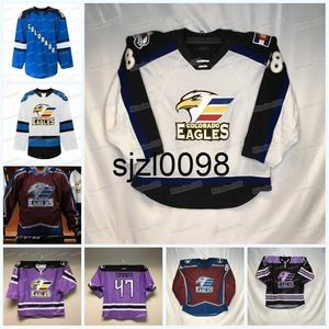 SJ98 Kolorado Eagles Jersey Ahl Custom Women Youth Trey Bradley Alex Beaucage Jacob MacDonald Roland McKeown Justin