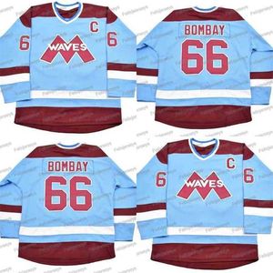 C2604 THR 66 Mighty Ducks Gordon Bombay Movie Hockey Jersey 100% Brodery Mens Womens Youth Hockey Jerseys billig snabb frakt