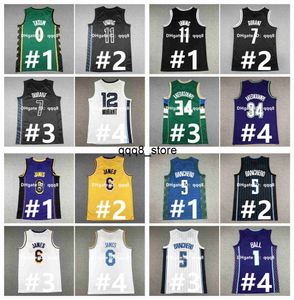 QQQ8 2023 Säsong Jayson Tatum Brown Celtices Basketball Jersey Buck Giannis Antetokounmpo 6 James Sun Devin Booker Cavalier Donovan Mitchell Doncic Stephen Curry