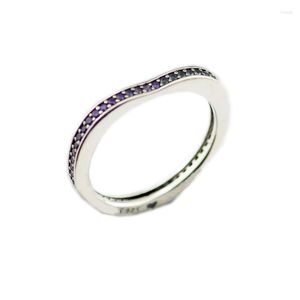 Cluster Rings Ring Multi-Colored Arc Of Love Silver Para Mulheres Masculinas Anel Feminino 925 Jóias Sterling Anillos Casamento