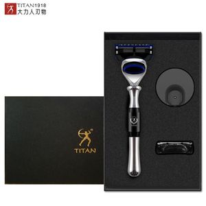 Razor Titan 5 Tıraş Hine Güvenliği Jator Tutucu Yüzü Tıraş Makinesi Kasetleri Tıraş Sakal Erkekler için Değiştirilebilir Bıçaklar