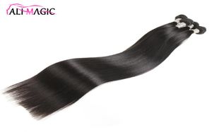 Top s 40 Inch Human Hair Bundles Cuticle Aligned Virgin Hair Natural Black 30 32 34 36 38 Brazilian Indian Remy Wholesa2570542