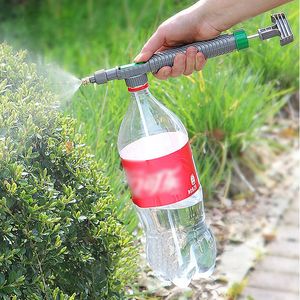 Sprayers High Pressure Manual Air Pump Sprayer Adjustable Drink Bottle Spray Head Nozzle Garden Watering Tool Agriculture Tools 230603