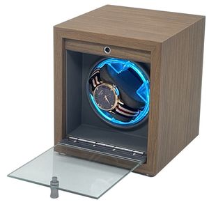 Watch Boxes Cases Watch Winder For Automatic Watches Usb Power Used Globally Mute Mabuchi Motor Mechanical Watch Electric Stand Box Ambient Light 230603