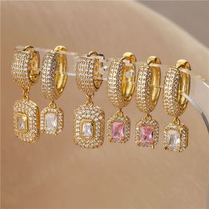 Серьги модного обруча для женщин классический золотой серебряный цвет женские ювелирные украшения для сексуальной леди -вечеринки рождественский подарок