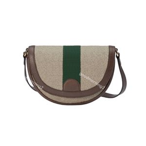 Lüks Tasarımcı Ophidia Omuz Çantası Messenger Horseshoe Bag Kadın Crossbody Çanta Satchel Lady Vintage Tasarım Moda Klasik Kırmızı ve Yeşil Çizgiler