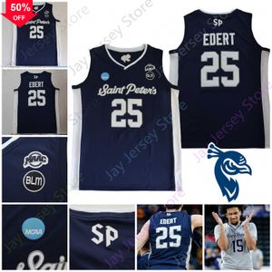 vin Vin NCAA College Saint Peters Peters Peacocks Basketball Jersey Daryl Banks III KC Ndefo Doug Edert Matthew Lee Fousseyni Hassan Drame Jaylen Murray Dasher Ruper