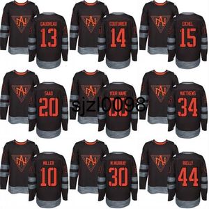 SJ98 North America 2016 Puchar Świata Jersey 13 Johnny Gaudreau 14 Sean Couturier 15 Jack Eichel 20 Saad Custom Hockey Jerseys