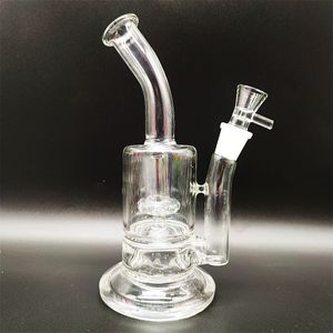 10 tum 26 cm Heady Bong UFO Filter Clear Glass Bongs Water Pipe Hookah 18mm