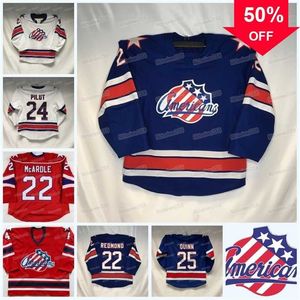 Mag Mitness Custom Rochester Americans Hockey Jersey Ahl Michael Mersch Jack Quinn John Peterka Sean Malone Ryan Macinis Oskari Laaksonen