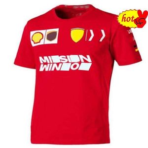 Sezon F1 Racing T-shirt Formuła 1 Fani samochodu Fani swobodne oddychające sportowe krótkie rękawy2258 Wrap