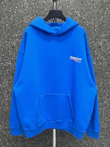 Erkekler artı beden hoodies sweatshirtler yuvarlak boyun işlemeli ve baskılı kutup tarzı yaz aşınması Sokak saf pamuklu 1qrf