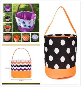 Party Halloween Bucket Personalized Drawstring Basket Trick or Treat Pumpkin Tote Bag Kids Gift Candy Bags for Kid4267384