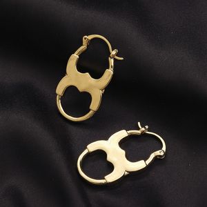 Designer-Ohrstecker für Damen, Luxus-Schmuck, Perlen-Anhänger-Ohrring, Kanal-Frau, Creolen, Edelstahl, kreisförmig, mehrfarbig, versilbert, vergoldet