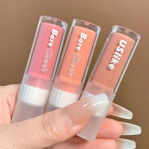 3 Farben Matte Liquid Blush Monochrome Lasting Natural Rouge Peach Rouge Einfach zu färbende Kontur Aufhellende Wangen-Make-up-Kosmetik