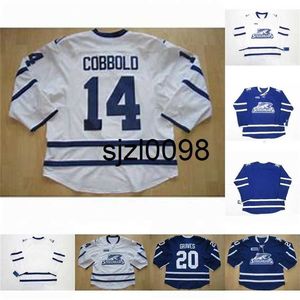 Sj98 Mississauga Steelheads 14 Cobbold 20 Graves Mens Womens Youth 100% Ricamo cusotm qualsiasi nome qualsiasi numero Hockey Jersey Spedizione veloce economica