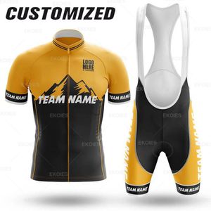 Set di maglie da ciclismo Abbigliamento personalizzato Set traspirante estivo Design speciale MTB Bicycle Team Uniform Ropa Ciclismo Kit 230603