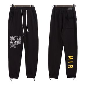 Mens Pants Designer Sweatpants Fashion Mir Print Sport Pant High Street Mir Joggers Womens Sweatpant Trouser Sweatpants hip Hop us size wan dao alla