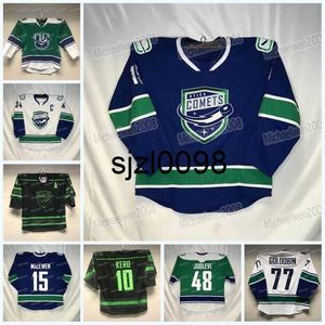 Sj98 Custom Utica Comets Hockey Jersey AHL Ryan Schmelzer Aarne Talvitie Nolan Foote Alexander Holtz A.J. Greer Fabiano