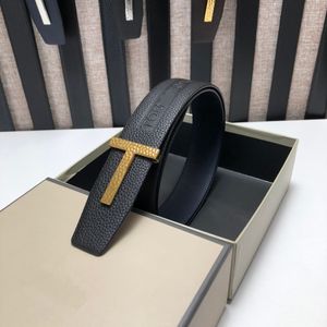 Designer de luxo Tom Belt Acessórios para roupas masculinas Cintos Big T Fivela Moda Feminina Alta Qualidade 3A+ Cinturas de Couro Genuíno Com Caixa e Sacos para Pó