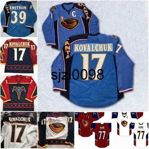 SJ98 CEO17 Ilya Kovalchuk Atlanta Thrashers Hokey Jersey Dany Heatley Tobias Enstrom Bobby Holik Kari Lehtonen Scott Mellanby Marian Hossa Thorburn