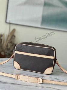 2023 Torby mody projektant luksusowy Trocadero 27 23 Crossbody ramię M51274 M51276 Canvas Messenger Bag 7a Najlepsza jakość