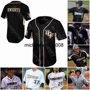 Mi208 Personalizado UCF Jersey NCAA Baseball College Dylan Moore Beau Taylor Nick Romano Gephry Pena Rathbone McCabe Wingo Ruiz Josten Hakanson Holloway