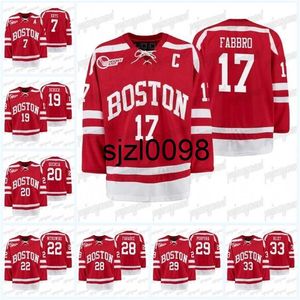 Sj98 2021 Boston University Terriers Jersey Chad Krys Bobo Carpenter Max Willman Gabriel Chabot David Farrance Nico Lynch Shane Switzer Ty Amonte