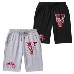 VLONE masculino Calças de verão Calças bege Calças esportivas Estilo coreano soltas e finas Calções casuais de pés largos Dropshipping