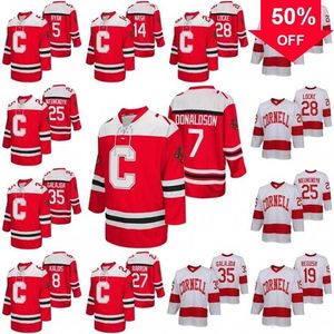 Mag A3740 Cornell Big Red NCAA College Hockey Jersey Cam Donaldson Matthew Galajda Brenden Locke Joe Nieuwendyk Michael Regush MacDonald Max Andreev