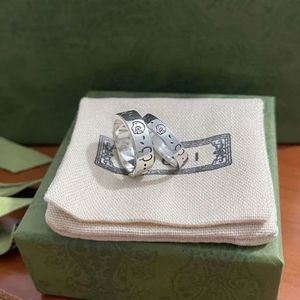 Donna Uomo Ghost Skull Designer Anello Lettera Anelli Regalo per coppia d'amore Accessori per gioielli di moda