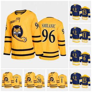 C2604 Thr Quinnipiac Bobcats College Hockey Jersey Ty Smilanic Connor Clifton Bryan Leitch Yaniv Perets Devon Toews Zach Metsa Matthew Peca Brogan