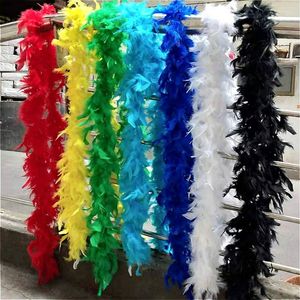 Scarves 2 Meters Fluffy Turkish Feather Scarf Clothing Accessories Costume Party Wedding Decoration Crafts