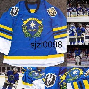 Sj98 Custom Henderson Silver Knights Jersey Nevada Day Masculino Oscar Danskn Logan Jack Dugan Dylan Ferguso Coghlan Connor Corcoran Reid Duke Elvenes