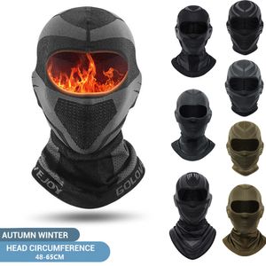 Cycling Caps Masks Winter Thermal Balaclava Cycling Cap Warm Sports Running Scarf Velvet Bike Full Face Cover Headwear Climbing Fishing Skating Hat 230603