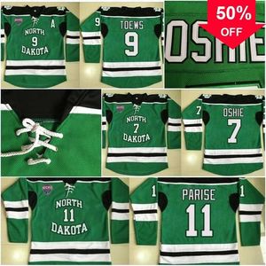 Mag Mit North Dakota Fighting Sioux 3 Tucker Poolman 7 TJ Oshie 9 Jonathan Toews 11 Zach Parise 16 Brock Boeser Men's 100% Stitched Hockey Jerseys