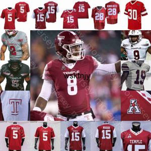 Camisa de futebol Wsk Temple Owls NCAA College Quincy Roche Jager Gardner Branden Mack Isaiah Wright Williams Mesday Armstead Bryant Dogbe matakevich Anderson