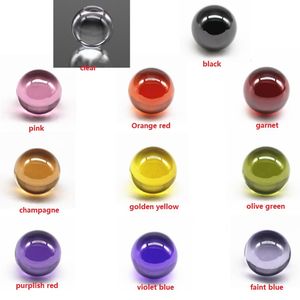 Nya OD4mm OD6mm Ruby Ball Terp Pearl Color förändrade röd svart färgglad snurrande rubin terp topp pärlor för kvarts banger naglar dab rigg rökning vattenrör bongs