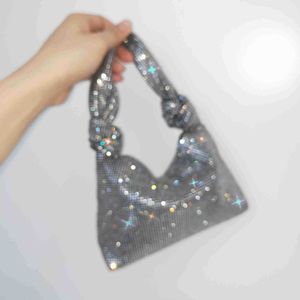 Kadınlar için TooS çanta Gümüş Siyah Rhinestone Akşam Çantaları Küçük Debriyajlar Çanta Yeni Sac Bir Ana Femme Moda Mini Sac Lüks 230530