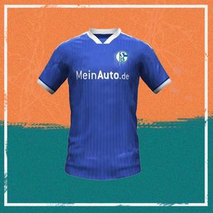 23/24 Schalke 04 Hemma Blå fotbollströja 2023 Ozan Mascarell Uth Shirt Serdar Kutucu Harit Fotbollsdräkt