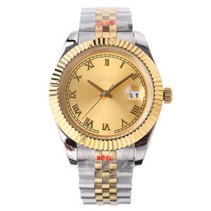 Mens Watch 41/36mm Kadın İzler 31mm/28mm kuvars saatler kutu 2813 hareket 904L Safir Su Geçirmez Kol saatleri Full Paslanmaz Çelik Pembe Mavi Altın Diyal Saati