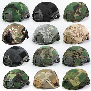Cycling Helmets Tactical Helmet Cover Head Circumference 52-60cm Helmet Airsoft Paintball War Game Gear CS FAST Helmet Cover Multicolor 230603
