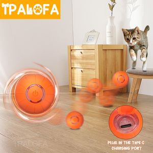 Toys Pet Smart Cat Toy Cat Electric Automatic Bounce Ball Ball Silicone Cat Toys interativos