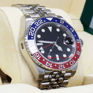 New Factory Version Counter quality watch II Pepsi BLRO Jubilee Ceramic Bezel Cal 3186 Movement Automatic ETA Diving Swimming Men204E