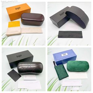 Designer-Brillenbox Tragbare Mode-Brillentasche für Herren und Damen, Anti-Druck-Sonnenbrillen-Aufbewahrungsbox, kompletter Satz Originalverpackungsbox