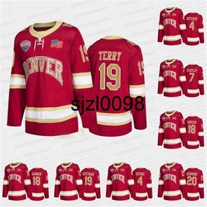 Sj98 VINTAGE College Hockey Jersey Lane Krenzen Mike Benning Troy Terry Cole Guttman Ryan Barrow Kevin Dineen Brett Stapley Will Butcher Jack Devine