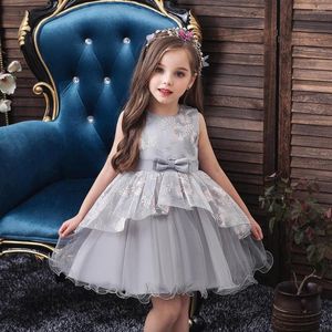 Vestidos de menina verão tutu rosa para festa de aniversário rendas estilo coreano roupas infantis vestidos de baile de bebê de 6 anos casamento